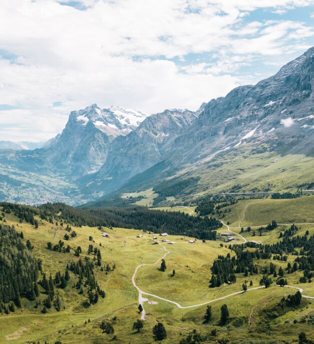 Photography by Marco Meyer - landscape image of a valley with mountains and trees